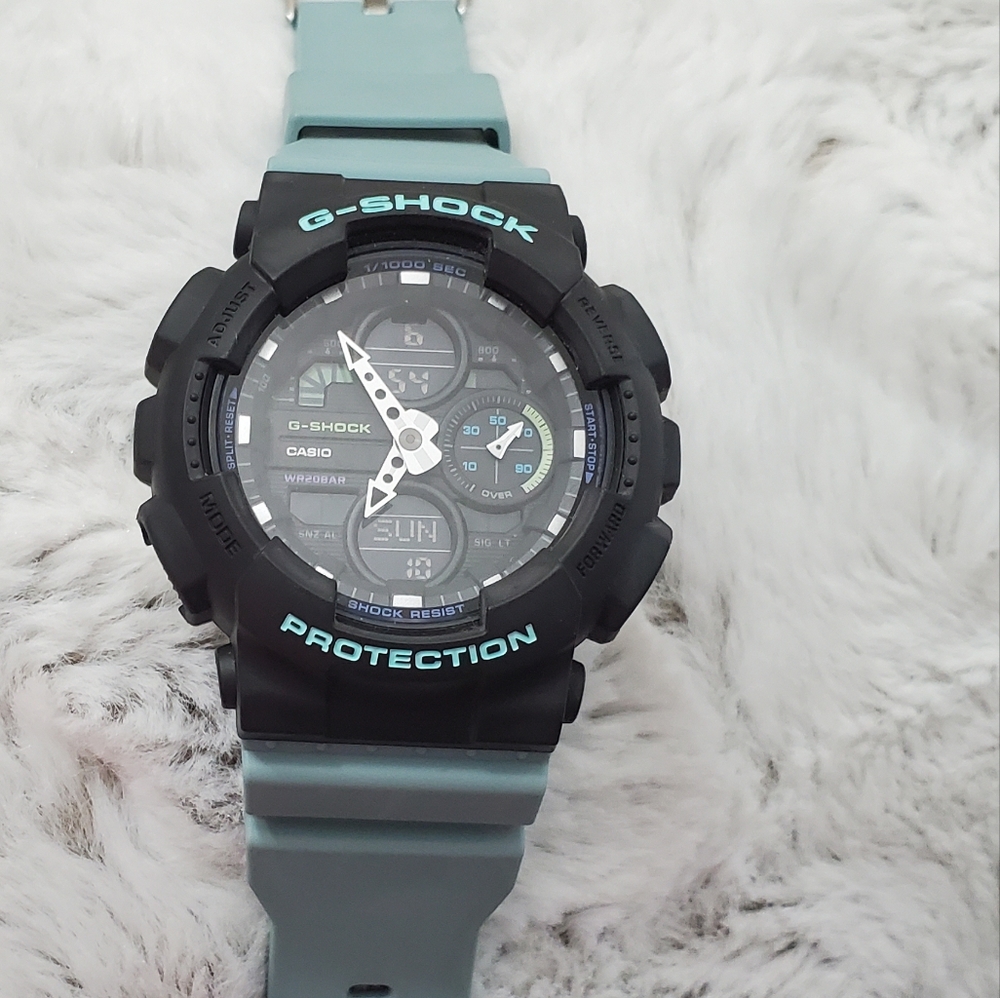 Original G shock watch for women. Light teal color.